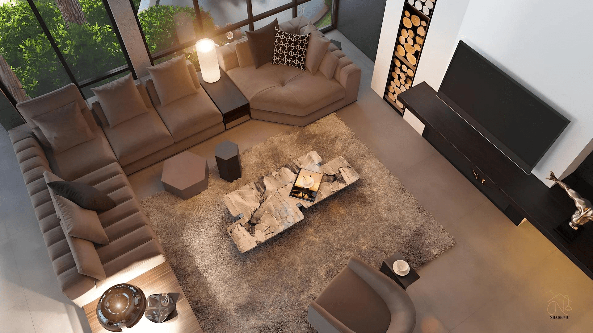 Kỹ sư Nhà Đẹp 4U rà soát bảng bóc tách khối lượng vật tư và đối chiếu hiện trạng công trình tại Hà Nội